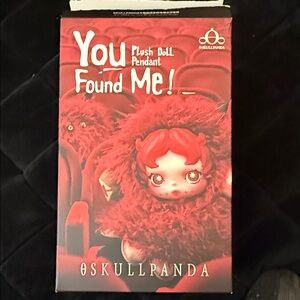 Skullpanda-You Found Me! Plush Doll Pendant - ratty bear